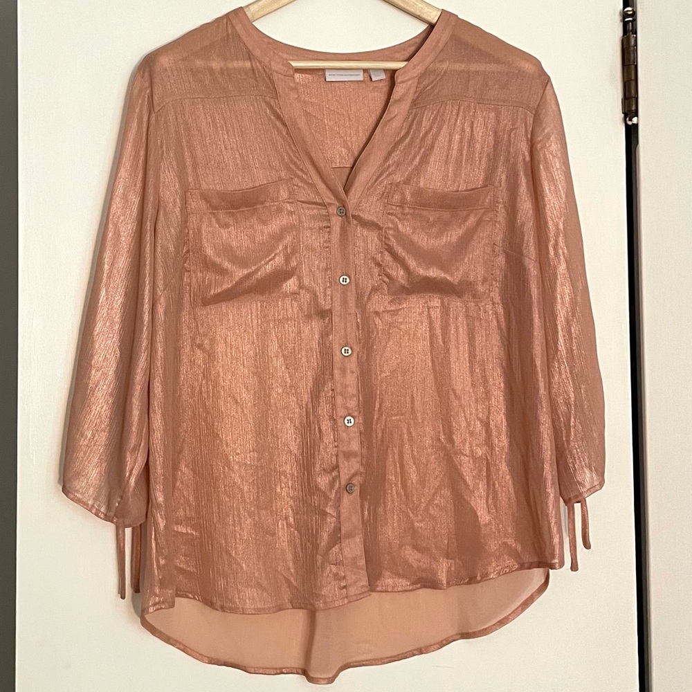New York and Company shimmer blouse